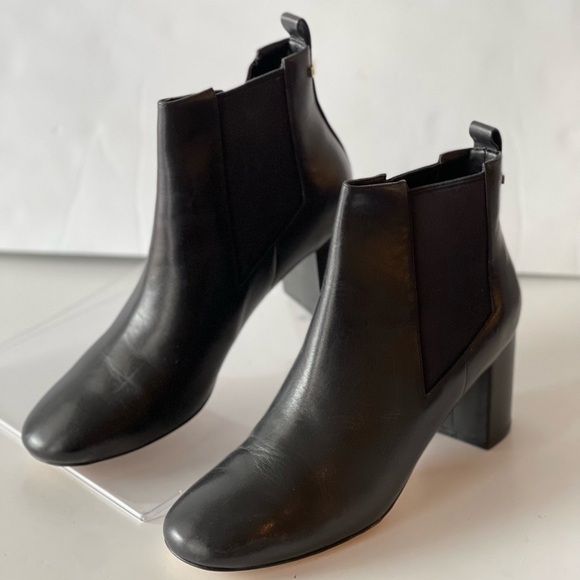 Cole Haan Women's Black Leather Chelsea Ankle Boots Block Heels Nitasha, 10.5M - Picture 8 of 9